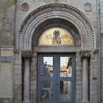 Eingangsportal der Euphrasius Basilika in Poreč
