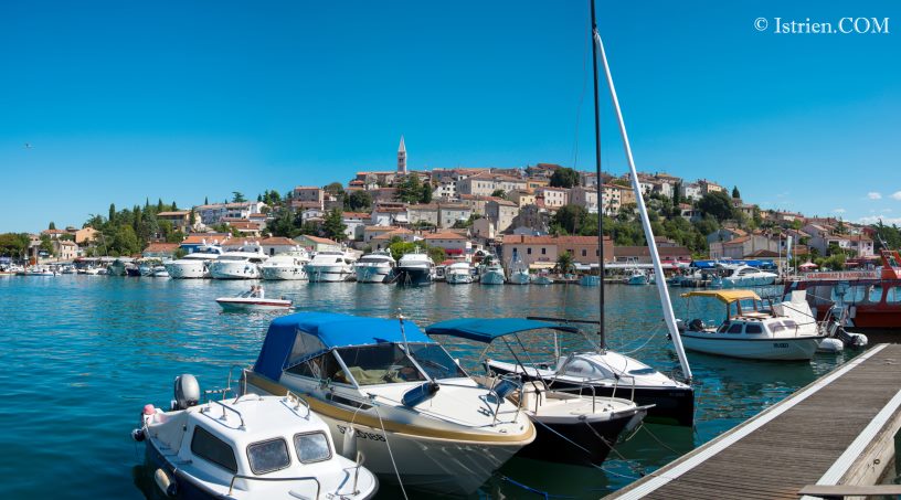 Hafen mit Orstansicht - Panorama Vrsar - Istrien - Kroatien