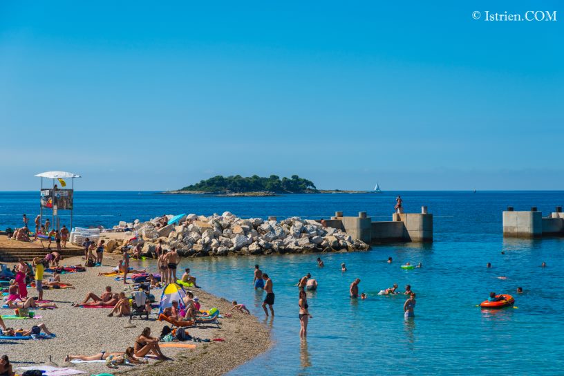 Vrsar Strandansicht aus Istrien - Kroatien