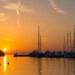Sonnenuntergang am Hafen von Vrsar - Istrien - Kroatien