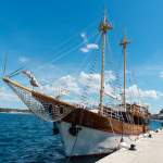 Istrien - Ausflugsboot im Hafen
